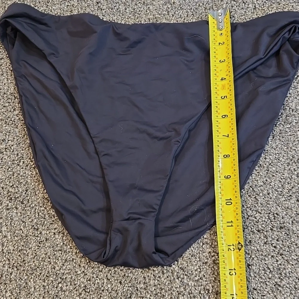 NWT Good American Women Black Bikini Bottom Swim Sz 5/2XL